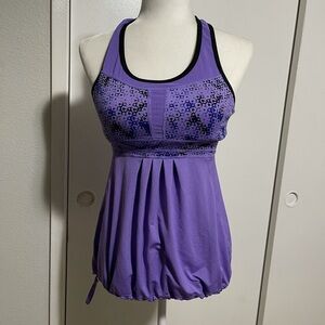 Zella tank top purple/black